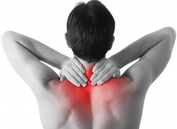 Hals Schmerz kann d'Ursaach vun Osteochondrose sinn