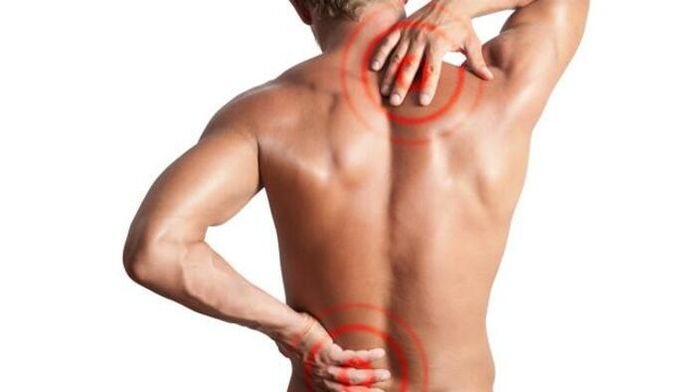 Schmerz wéinst Osteochondrose